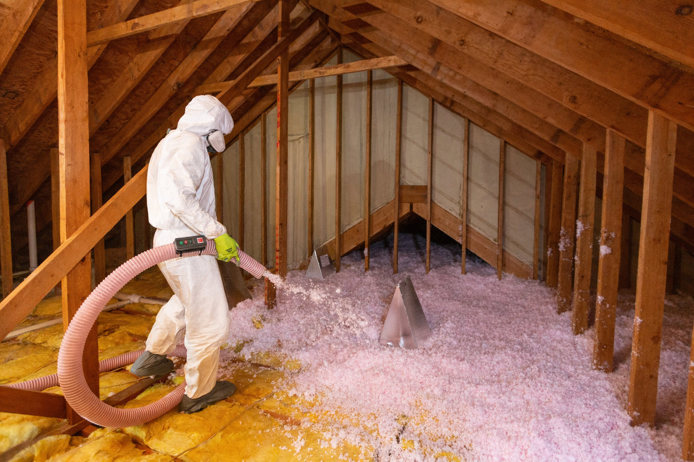 Blown-in insulation