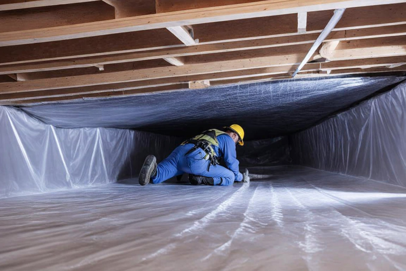 Vapor barrier installation in Manhattan, KS